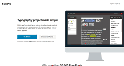 Desktop Screenshot of fontpro.com